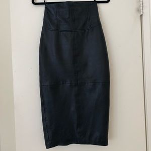 Genuine Leather ASOS midi skirt !
